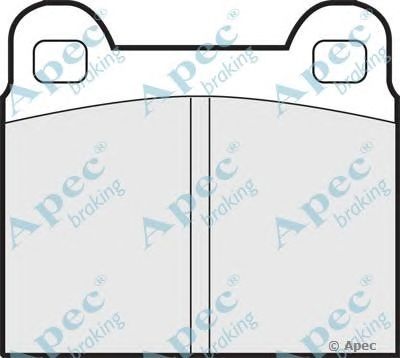 APEC BRAKING pad119 -  Комплект тормозных колодок, дисковый тормоз